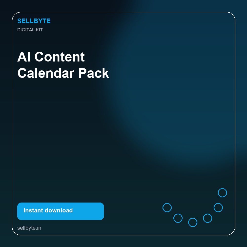 AI Content Calendar Pack