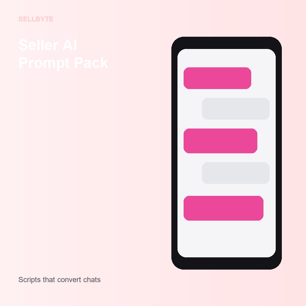 AI Prompt Pack for Instagram & WhatsApp Sellers
