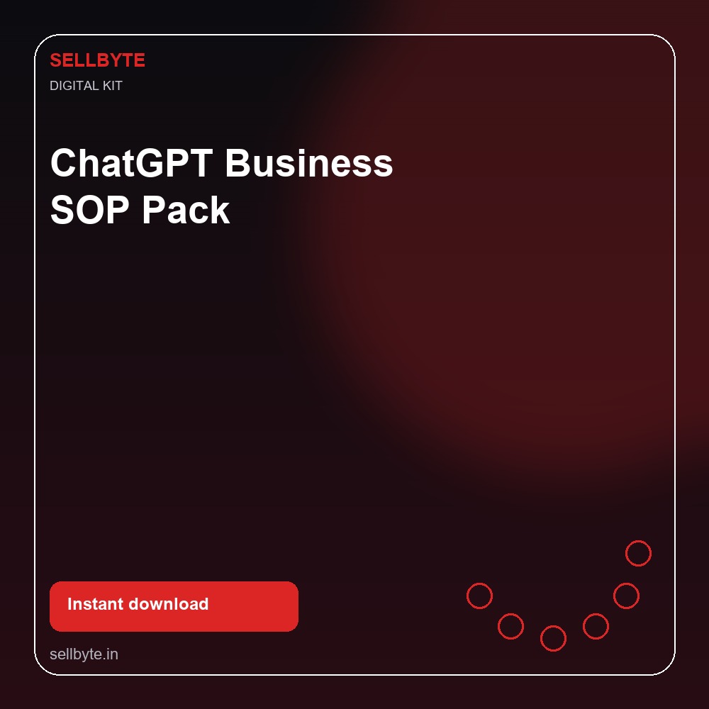 ChatGPT Business SOP Pack