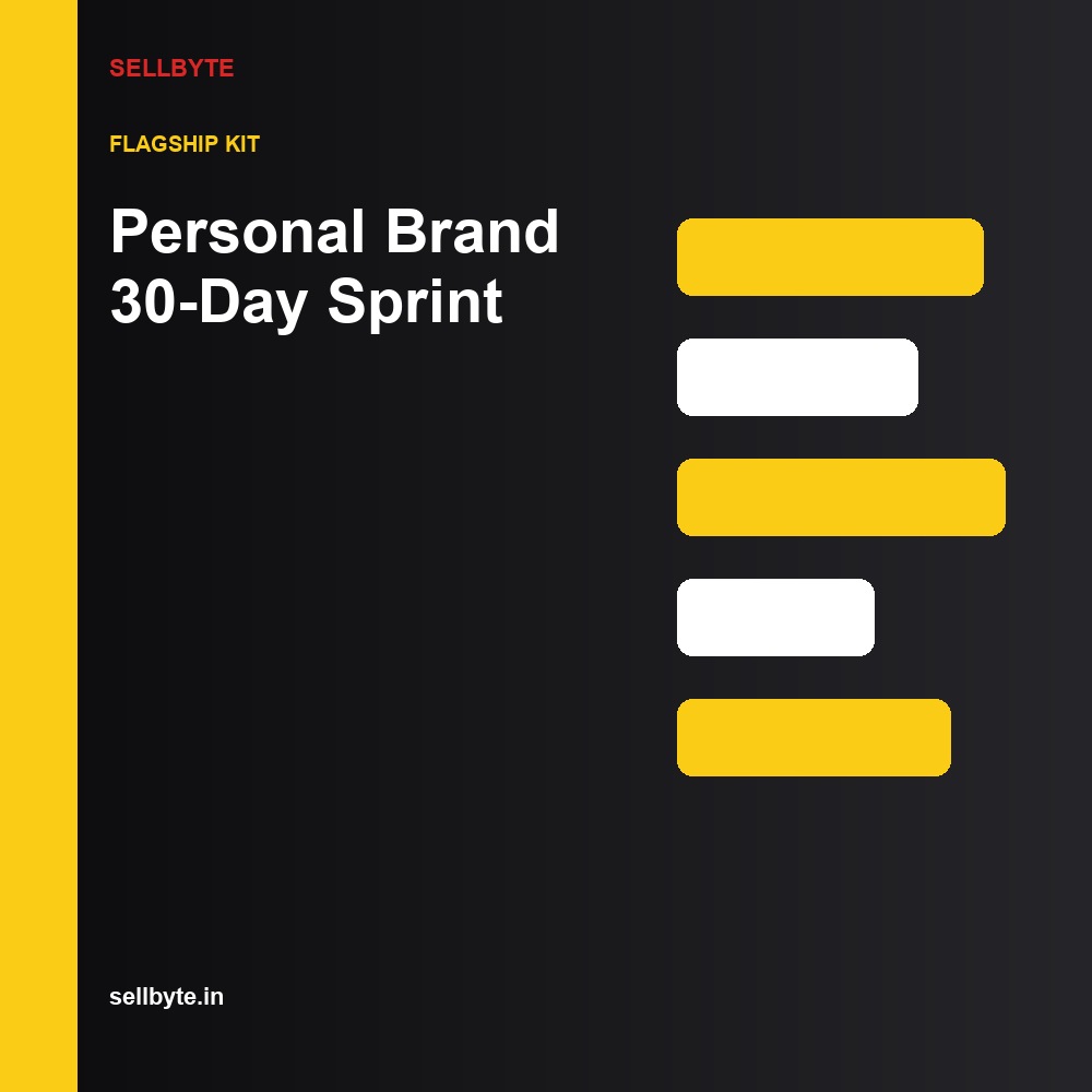 Personal Brand 30-Day Sprint